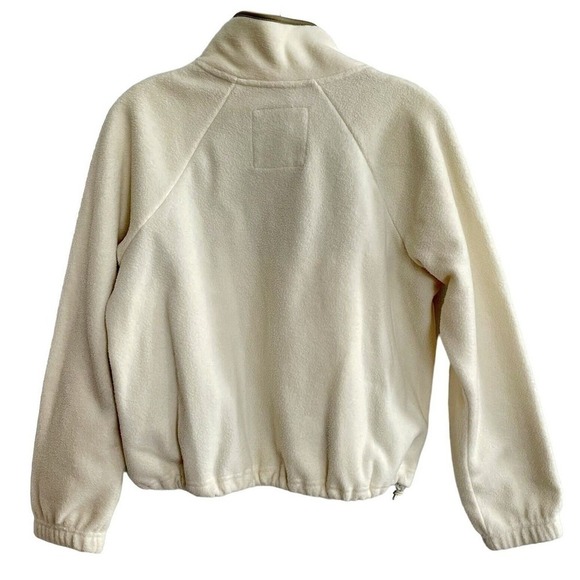 Kyodan Outdoor Quilted Fleece Pullover Medium Cream Pockets Adjustable W… - Picture 2 of 7